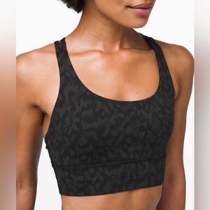 Lululemon Energy Bra Camo Deep Coal Multi
